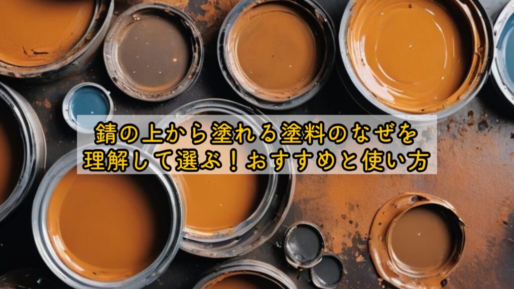 錆の上から塗れる塗料のなぜを理解して選ぶ!おすすめと使い方
