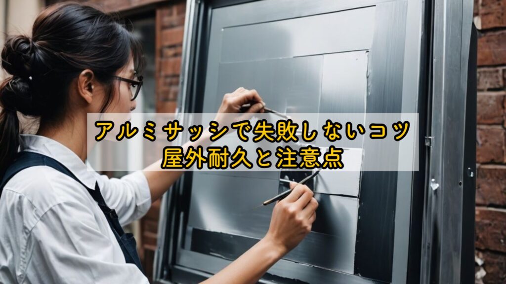 アルミサッシで失敗しないコツ：屋外耐久と注意点