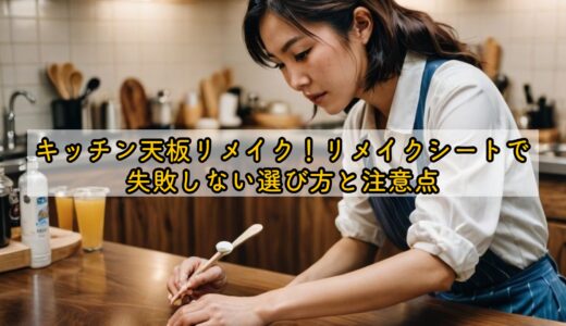 キッチン天板リメイク！リメイクシートで失敗しない選び方と注意点