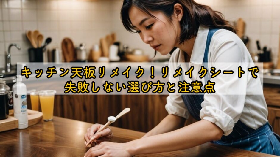 キッチン天板リメイク！リメイクシートで失敗しない選び方と注意点