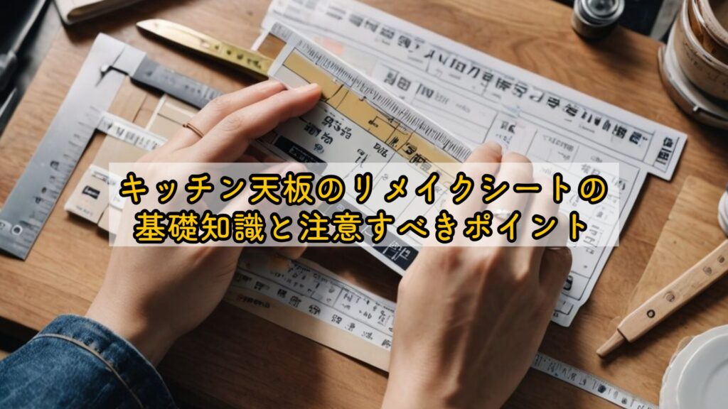 キッチン天板のリメイクシートの基礎知識と注意すべきポイント