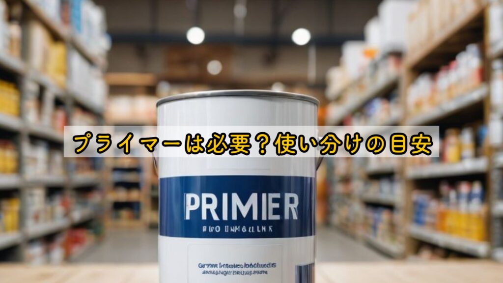 プライマーは必要？使い分けの目安