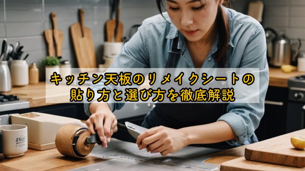 キッチン天板のリメイクシートの貼り方と選び方を徹底解説