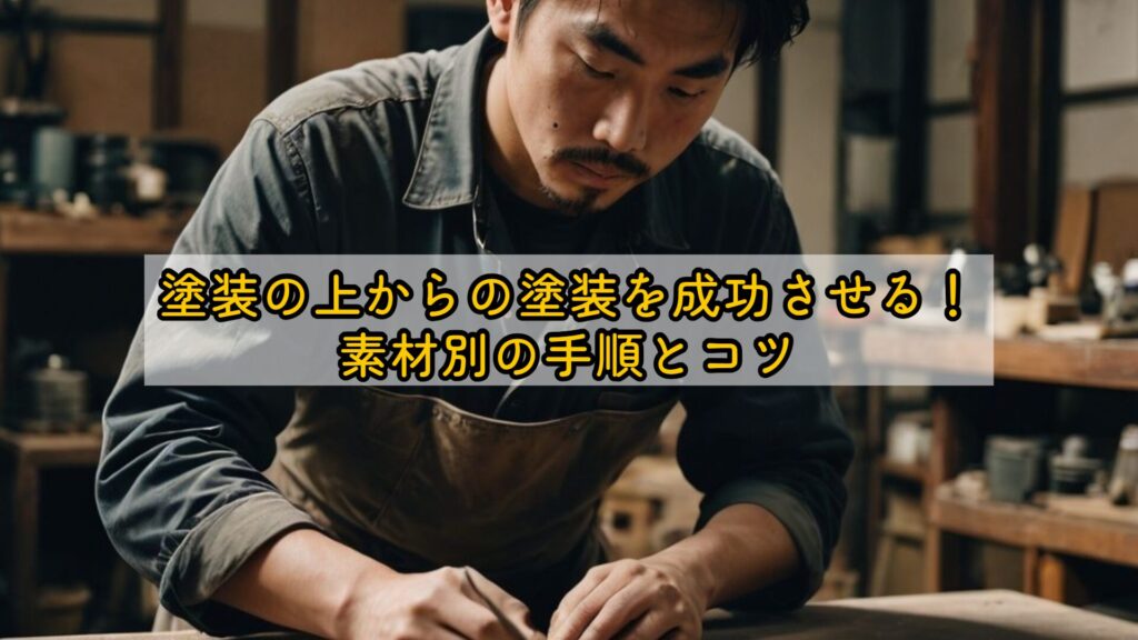 塗装の上からの塗装を成功させる！素材別の手順とコツ