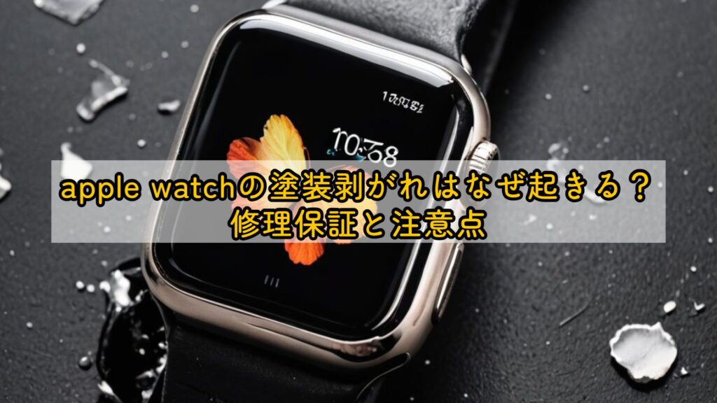 apple watchの塗装剥がれはなぜ起きる?修理保証と注意点
