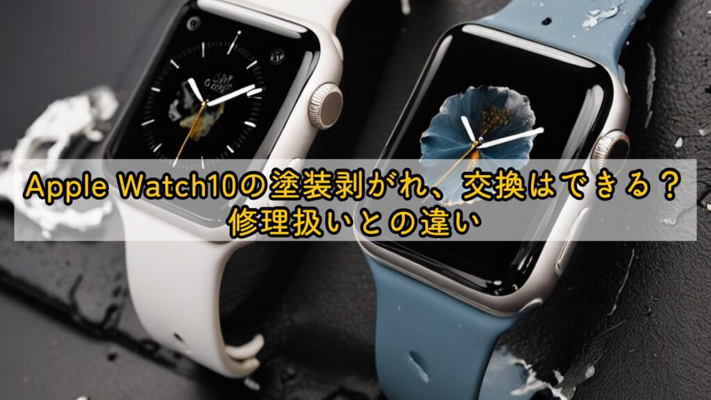 Apple Watch10の塗装剥がれ、交換はできる?修理扱いとの違い