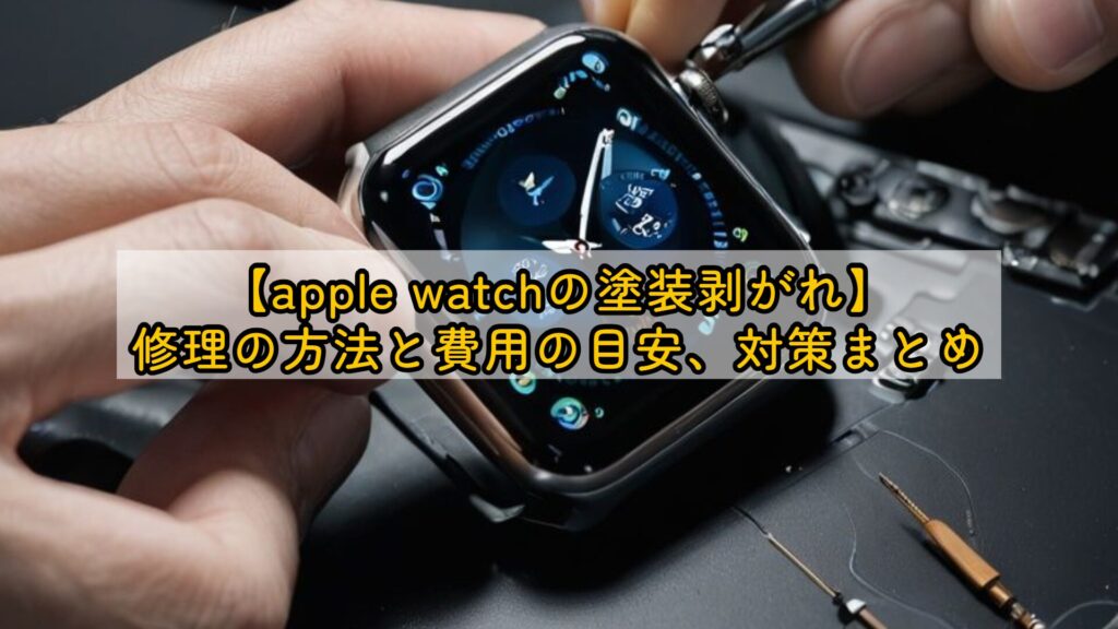 【apple watchの塗装剥がれ】修理の方法と費用の目安、対策まとめ