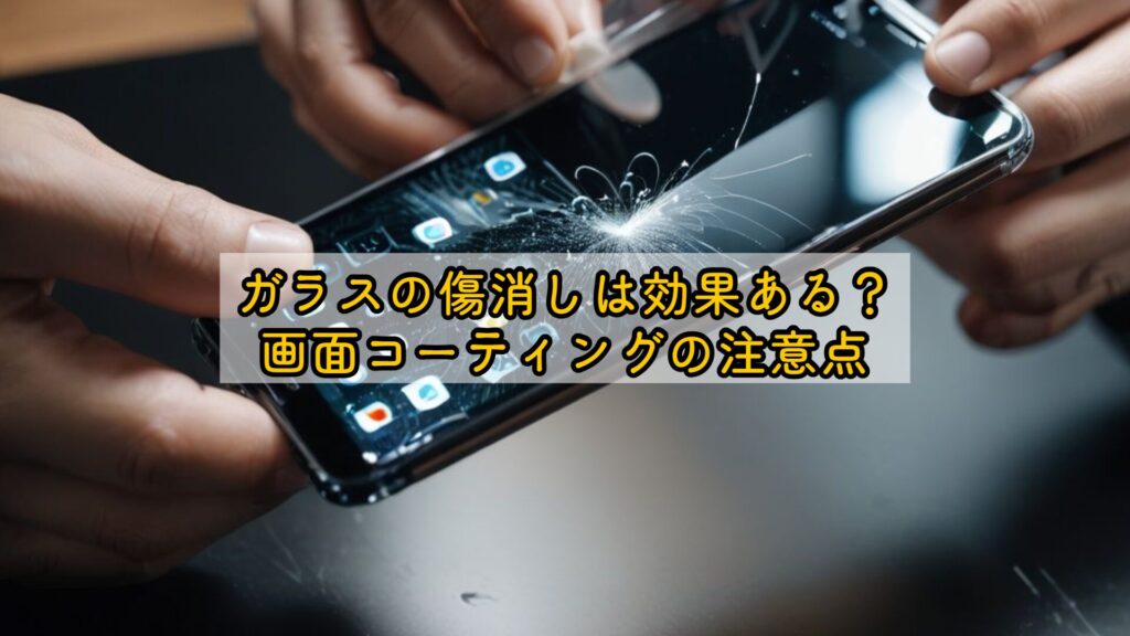ガラスの傷消しは効果ある?画面コーティングの注意点