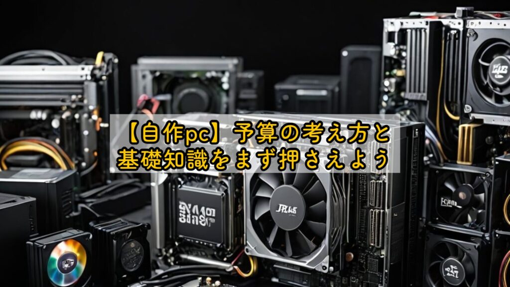 【自作pc】予算の考え方と基礎知識をまず押さえよう