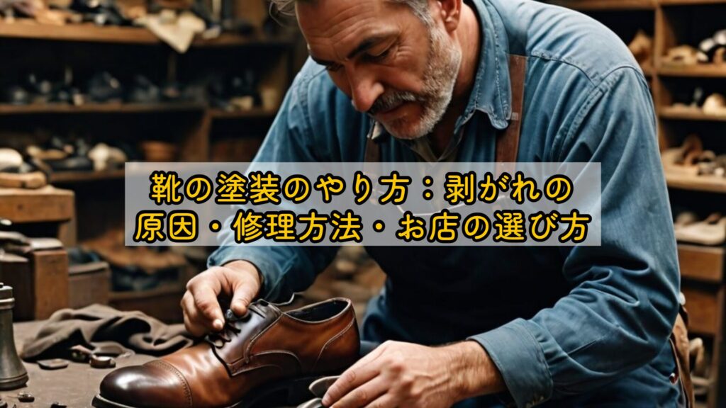 靴の塗装のやり方:剥がれの原因・修理方法・お店の選び方