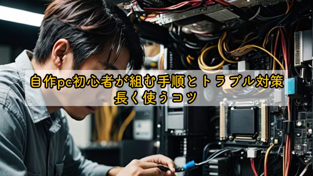 自作pc初心者が組む手順とトラブル対策、長く使うコツ