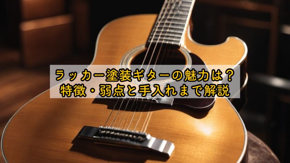 ラッカー塗装ギターの魅力は？特徴・弱点と手入れまで解説