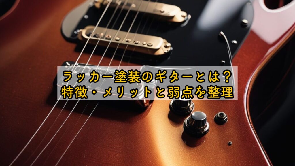 ラッカー塗装のギターとは？特徴・メリットと弱点を整理