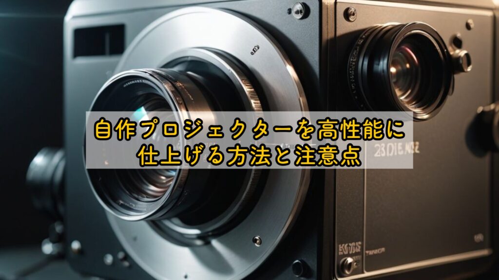 自作プロジェクターを高性能に仕上げる方法と注意点