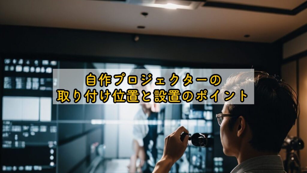 自作プロジェクターの取り付け位置と設置のポイント