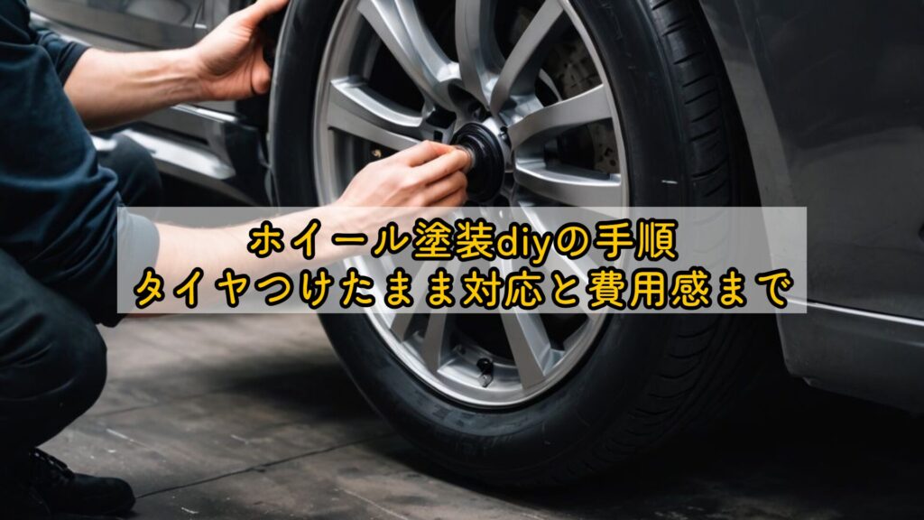 ホイール塗装diyの手順：タイヤつけたまま対応と費用感まで
