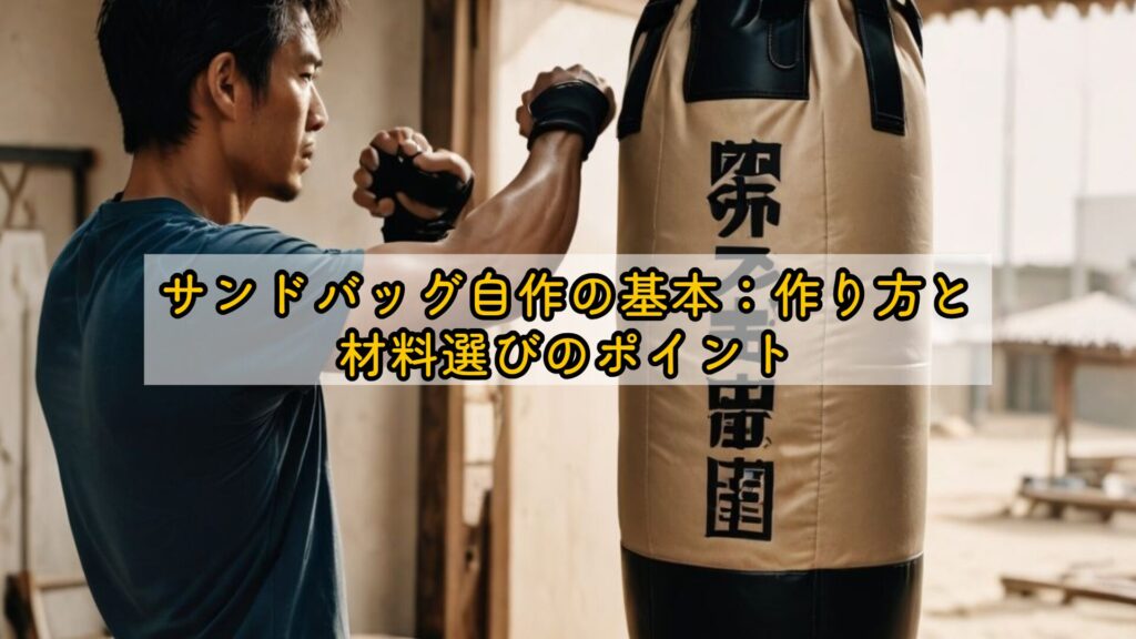 サンドバッグ自作の基本：作り方と材料選びのポイント