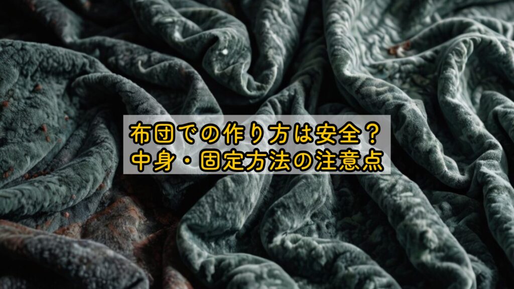 布団での作り方は安全？中身・固定方法の注意点