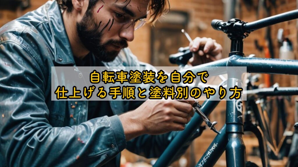 自転車塗装を自分で仕上げる手順と塗料別のやり方