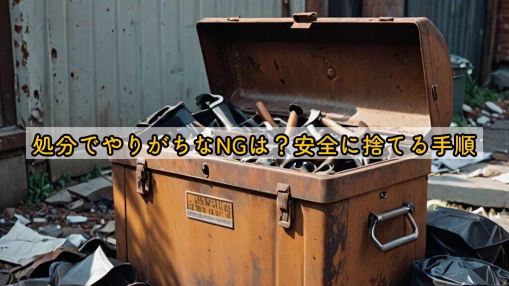 処分でやりがちなNGは?安全に捨てる手順