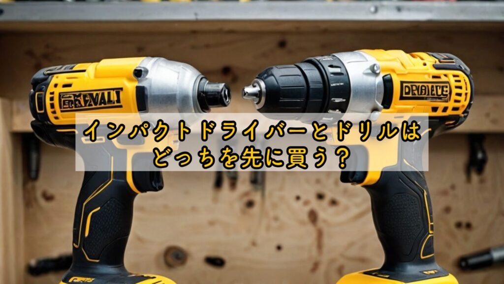 インパクトドライバーとドリルはどっちを先に買う?