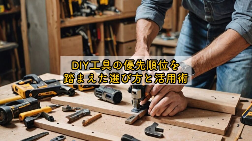 DIY工具の優先順位を踏まえた選び方と活用術