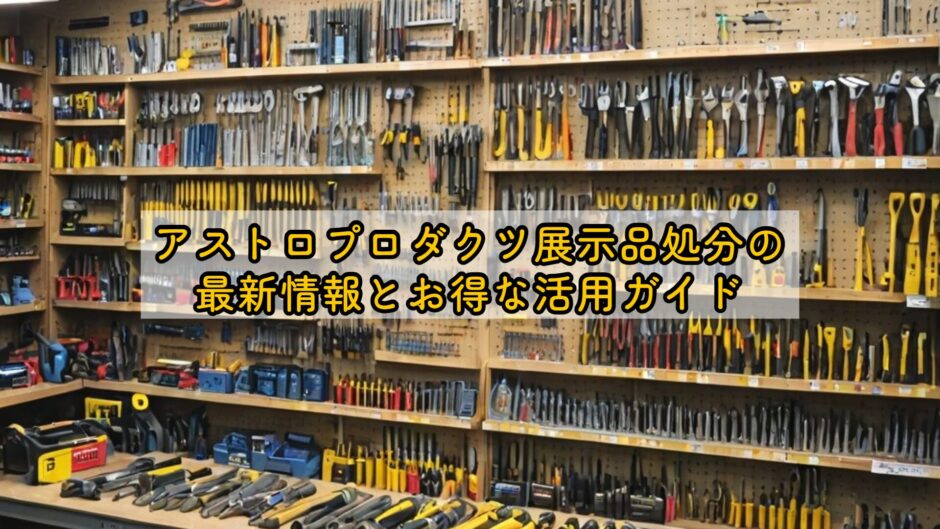 アストロプロダクツ展示品処分の最新情報とお得な活用ガイド