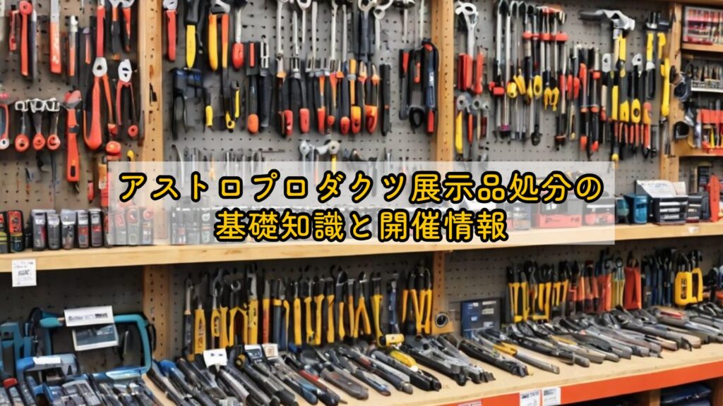アストロプロダクツ展示品処分の基礎知識と開催情報