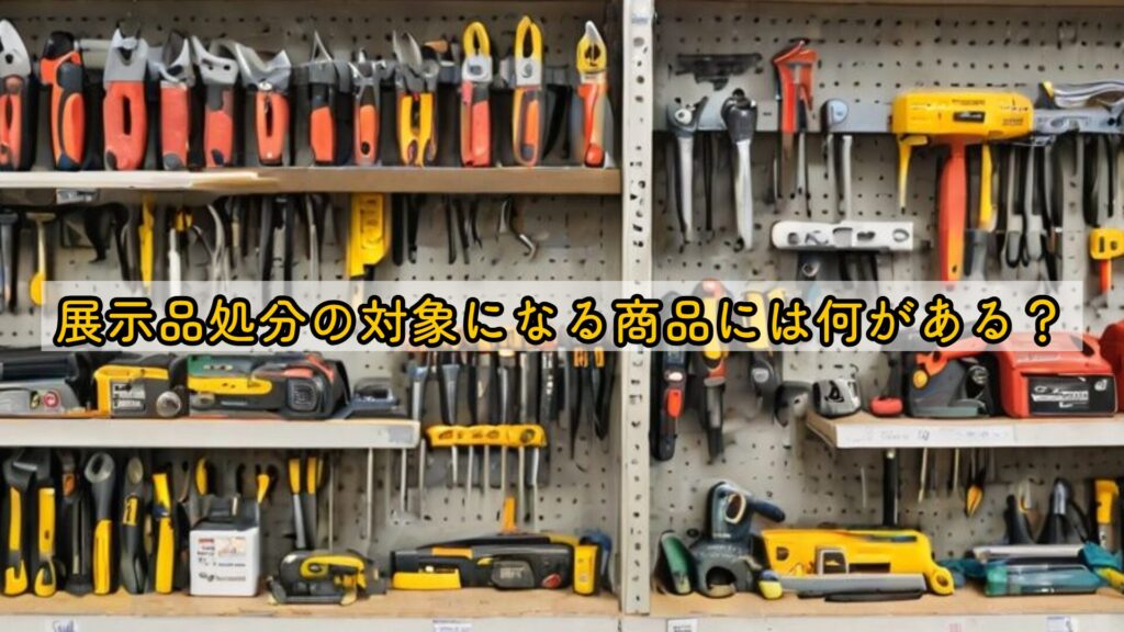 展示品処分の対象になる商品には何がある？