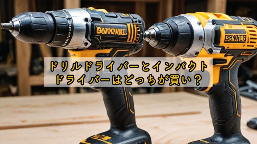 ドリルドライバーとインパクトドライバーはどっちが買い?