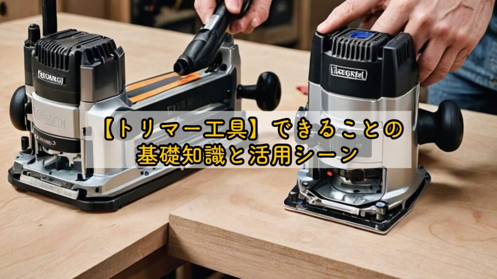 【トリマー工具】できることの基礎知識と活用シーン