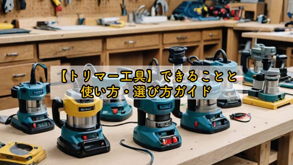 【トリマー工具】できることと使い方・選び方ガイド