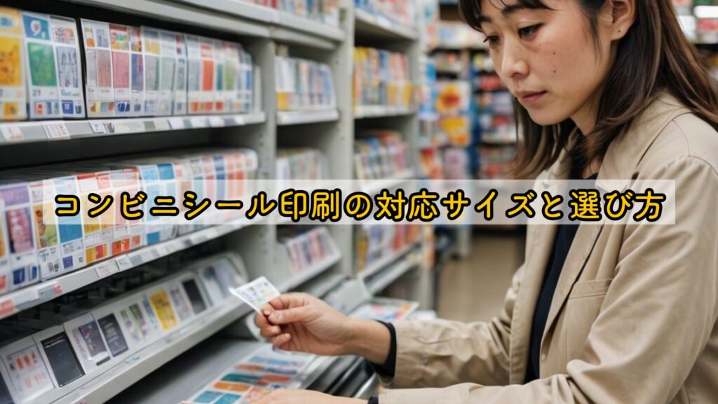 コンビニシール印刷の対応サイズと選び方