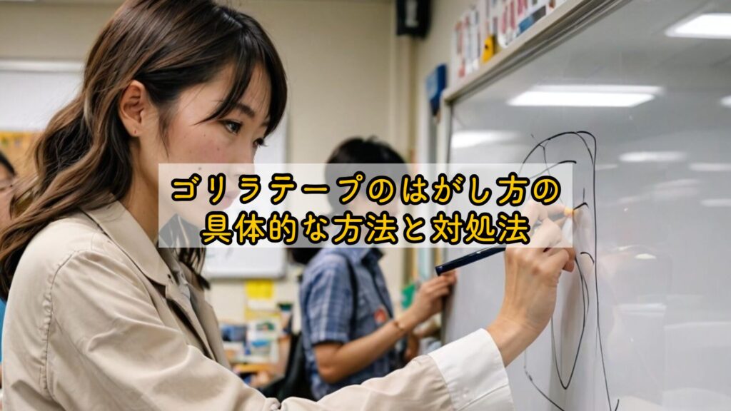 ゴリラテープのはがし方の具体的な方法と対処法