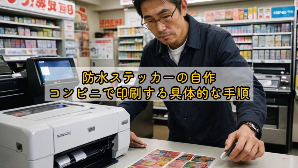 防水ステッカーの自作｜コンビニで印刷する具体的な手順