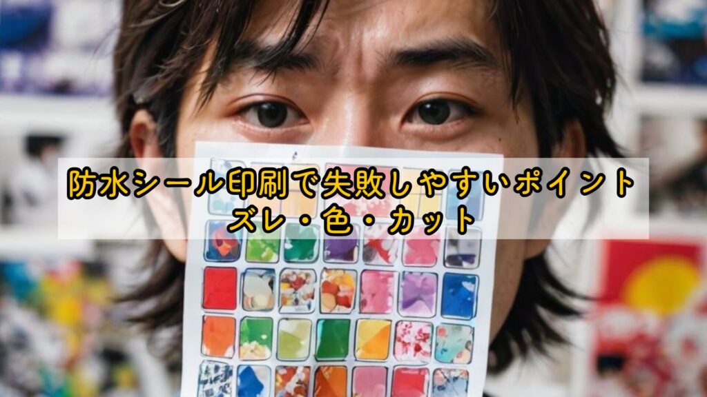 防水シール印刷で失敗しやすいポイント：ズレ・色・カット
