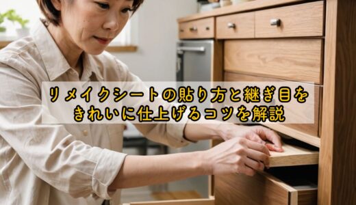 リメイクシートの貼り方と継ぎ目をきれいに仕上げるコツを解説