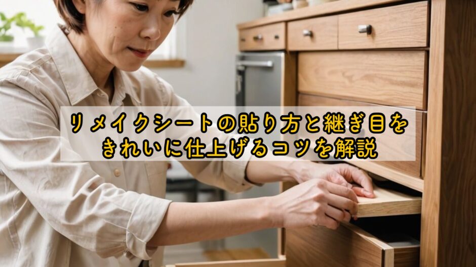 リメイクシートの貼り方と継ぎ目をきれいに仕上げるコツを解説