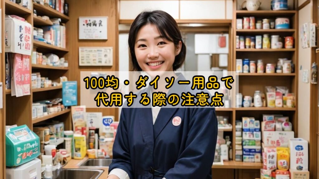 100均・ダイソー用品で代用する際の注意点