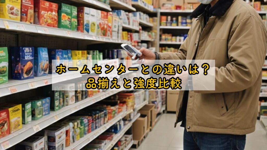 ホームセンターとの違いは？品揃えと強度比較
