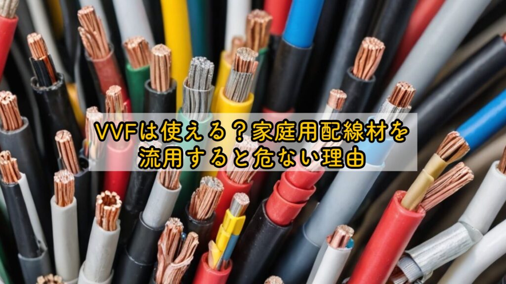VVFは使える？家庭用配線材を流用すると危ない理由