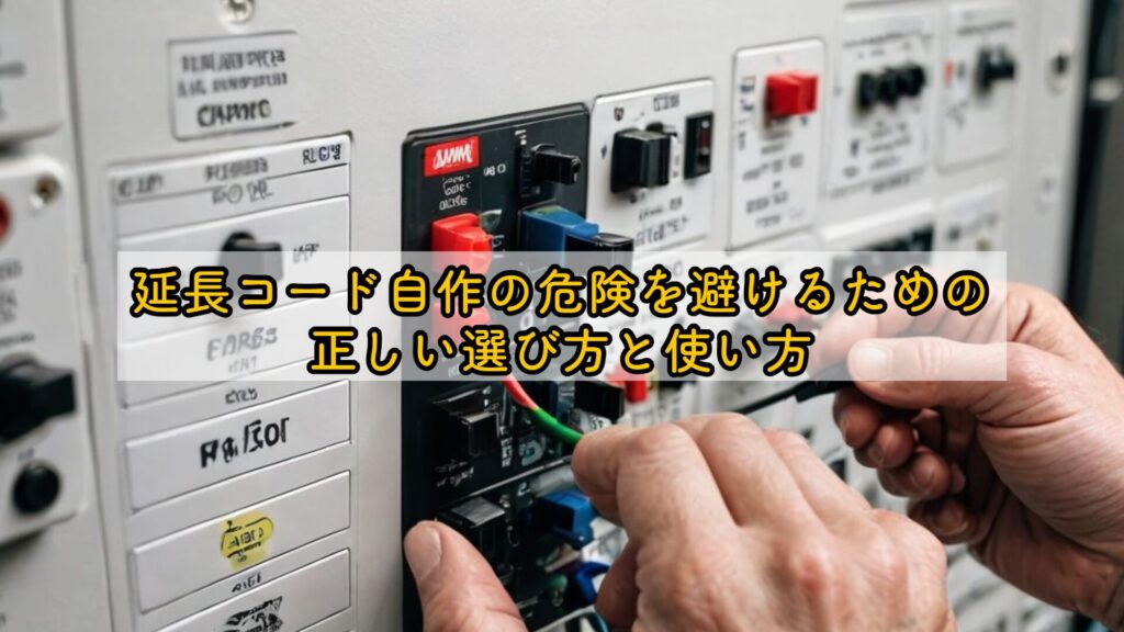 延長コード自作の危険を避けるための正しい選び方と使い方
