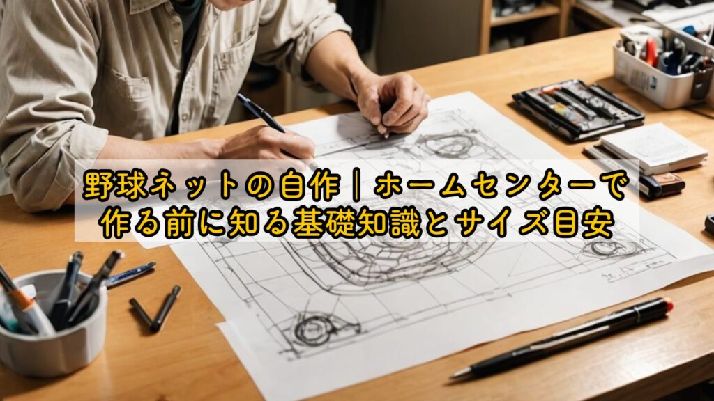 野球ネットの自作｜ホームセンターで作る前に知る基礎知識とサイズ目安