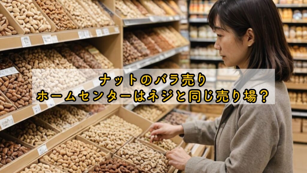 ナットのバラ売り、ホームセンターはネジと同じ売り場？
