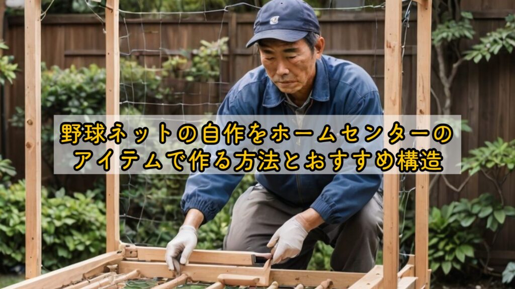 野球ネットの自作をホームセンターのアイテムで作る方法とおすすめ構造
