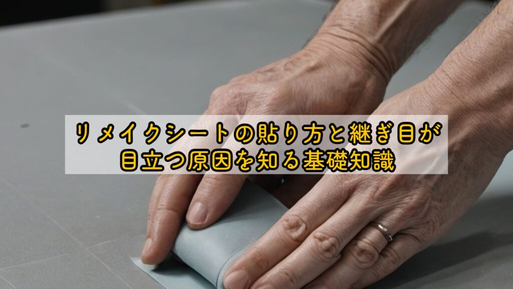 リメイクシートの貼り方と継ぎ目が目立つ原因を知る基礎知識