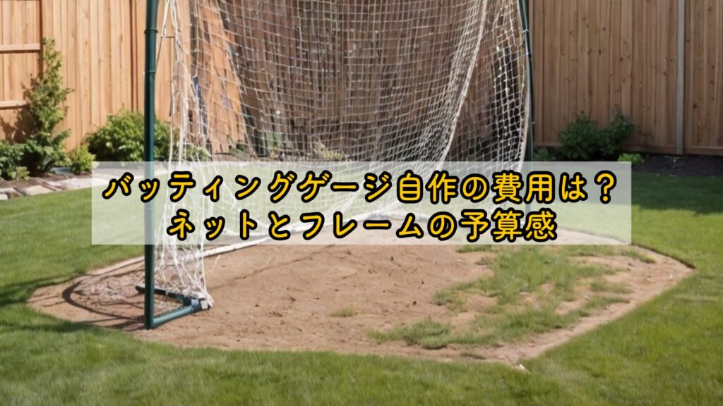 バッティングゲージ自作の費用は？ネットとフレームの予算感