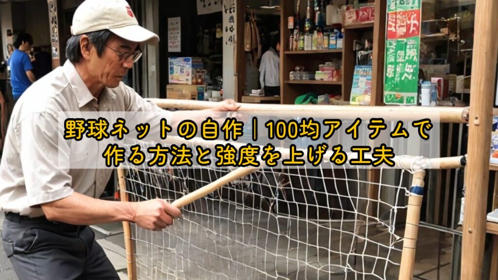 野球ネットの自作｜100均アイテムで作る方法と強度を上げる工夫