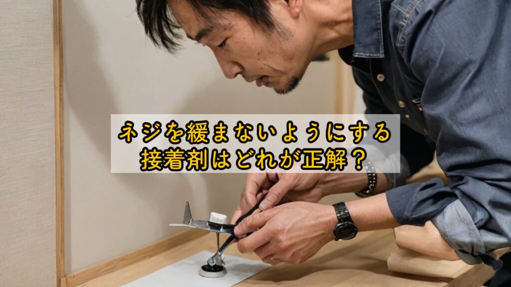 ネジを緩まないようにする接着剤はどれが正解？