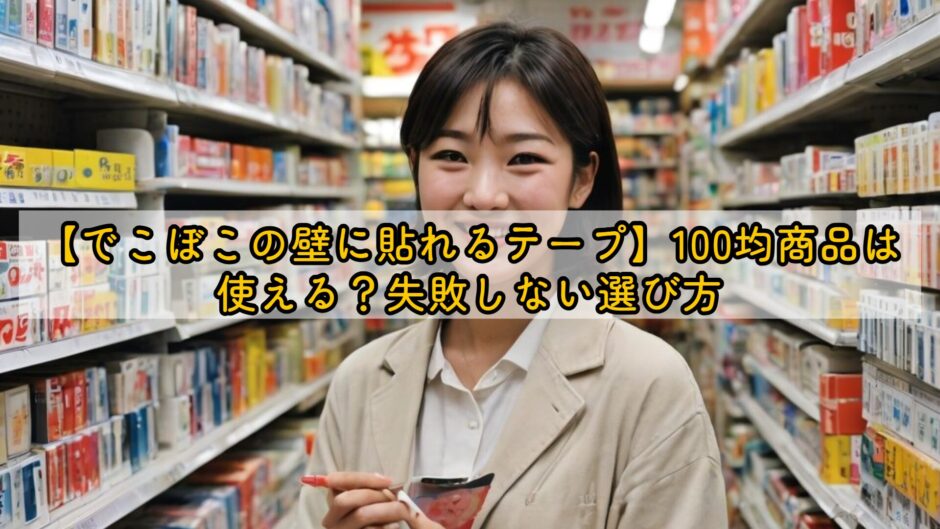 【でこぼこの壁に貼れるテープ】100均商品は使える？失敗しない選び方